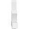 Ekena Millwork Kennewick Architectural Grade PVC Gable Bracket, 72"W x 33"H x 6"D x 6"F, 11/12 Pitch GBP072X33X0606KEN00 - alternate 4